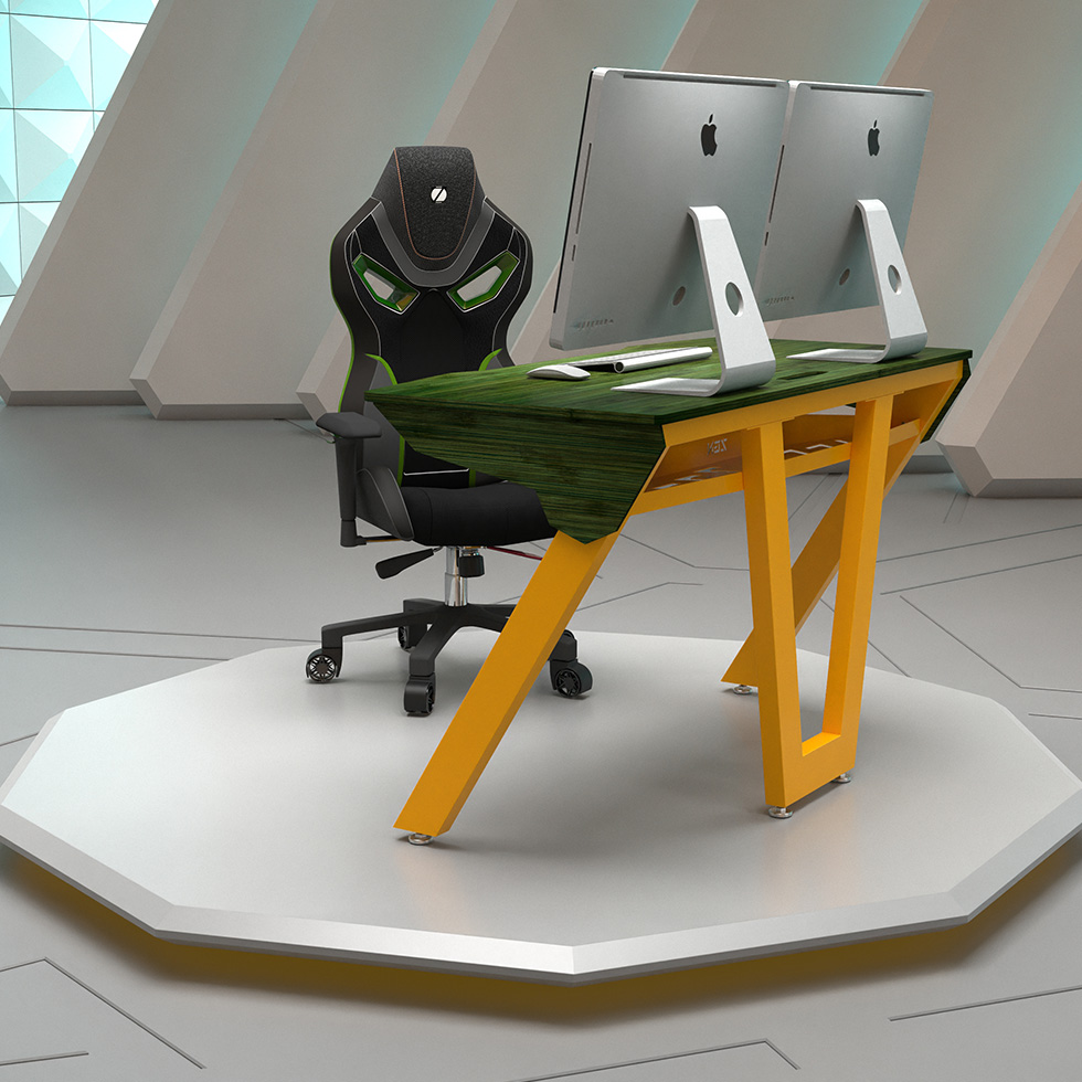 Mesa Gamer Profesional en Guadua Bambú de ZETA BAMBÚ | COSONIDO