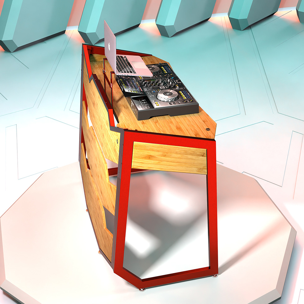 Mesa Para DJ en Bambú de ZETA BAMBÚ - Cosonido SAS